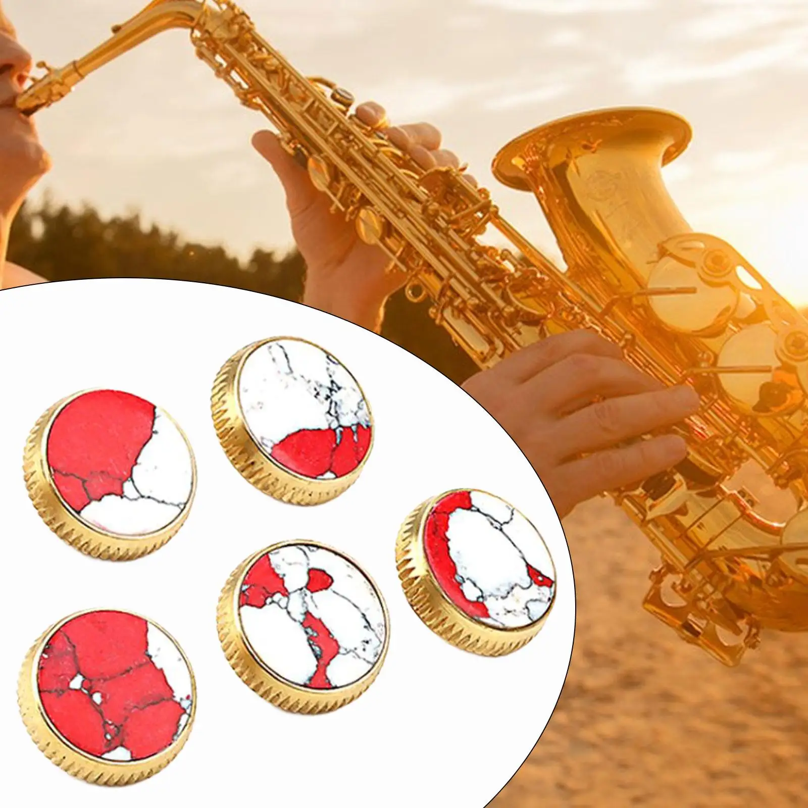 Sax Key Button 5-Pieces-Saxophone-Key-Button-Trumpet-Keys-Buttons-Musical-Instruments ...
