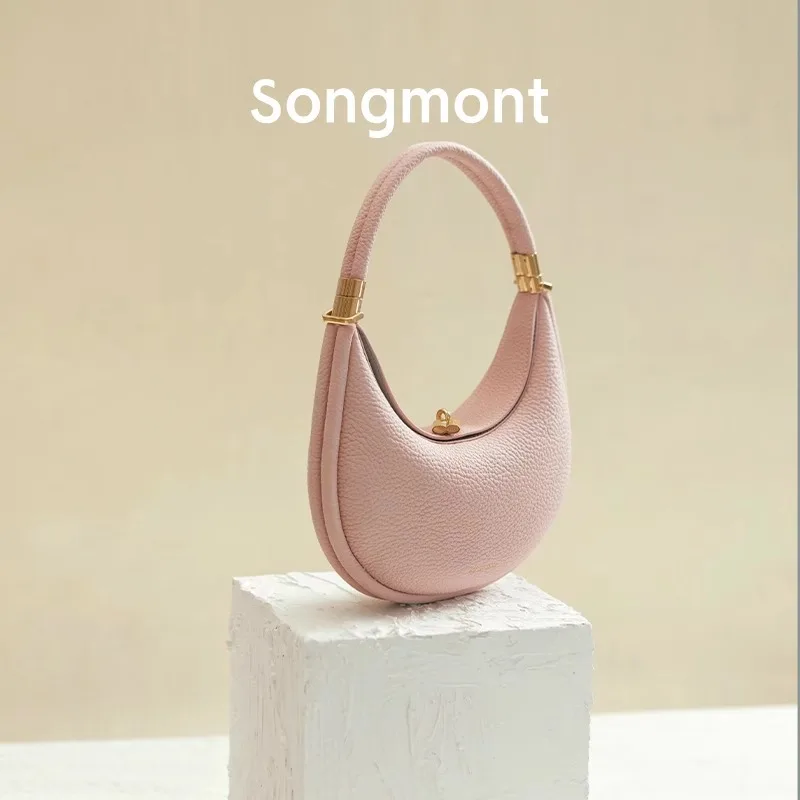Songmont Songyue Series Medium Moon Bend Shoulder Bag Designer Crescent Bag Autumn and Winter Shoulder Underarm
