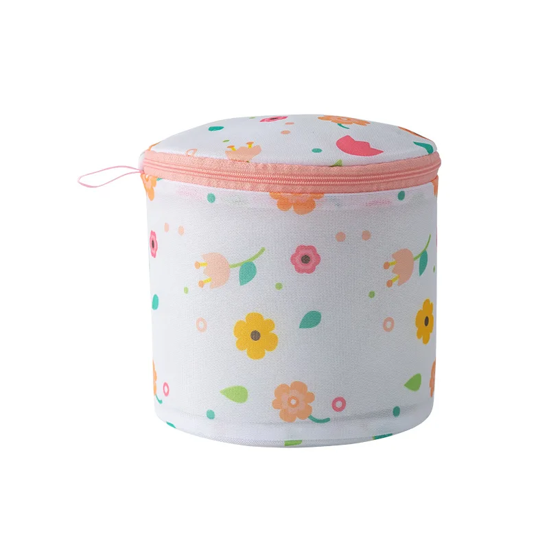 Home Laundry Bags Underwear Bra Machine Mesh Travel Organizer Wash Folding Hanging Flower Printing Zippered Mesh Laundry Bags 4