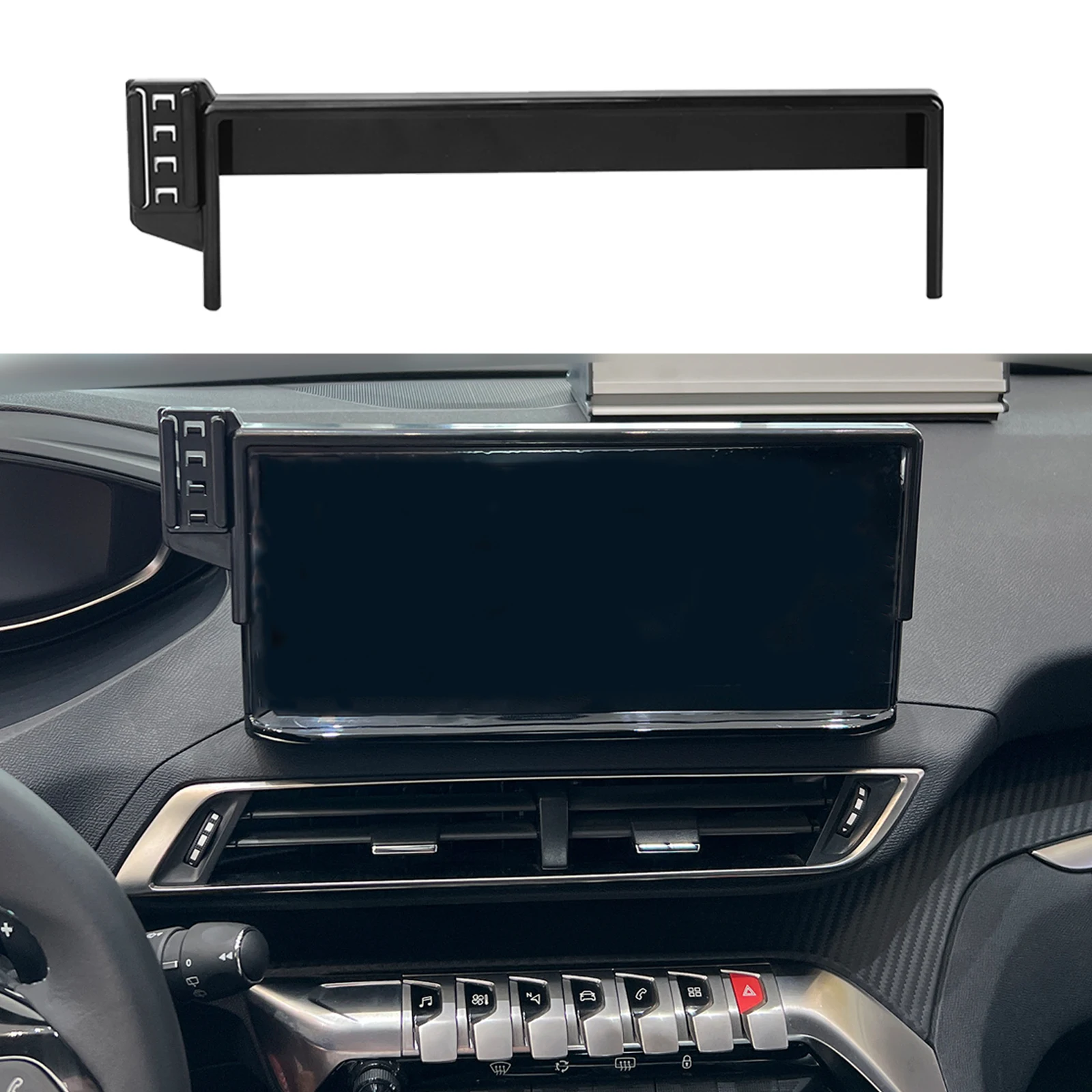 Car Phone Holder for Peugeot 3008-cute cartoon style Screen Navigation Bracket Base Wireless Accessories