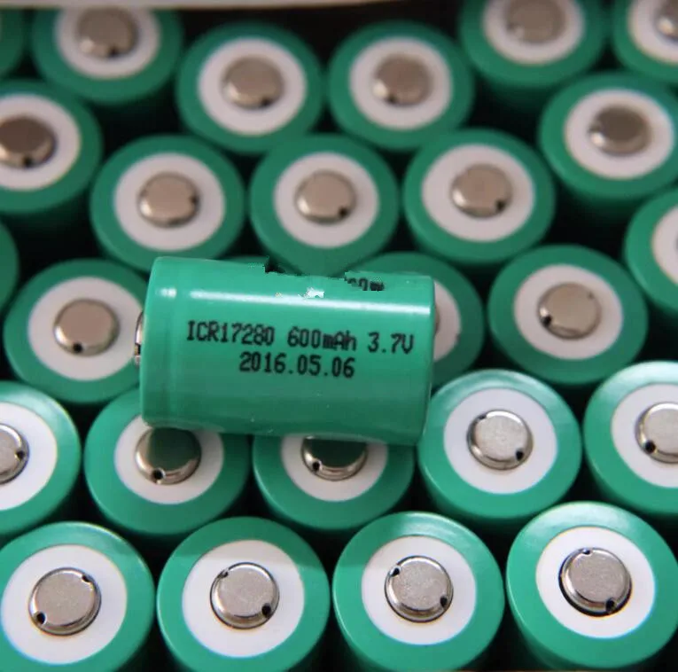 5PCS 17280 Lithium battery charging 3.7V600mAh laser sight Electric