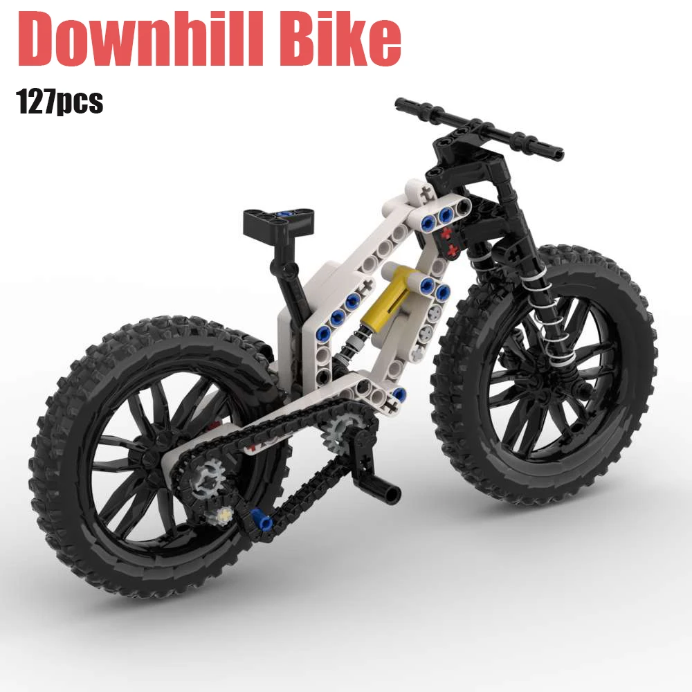 Mountain Bike Model Building Blocks Motorcycle Wheel High-Tech