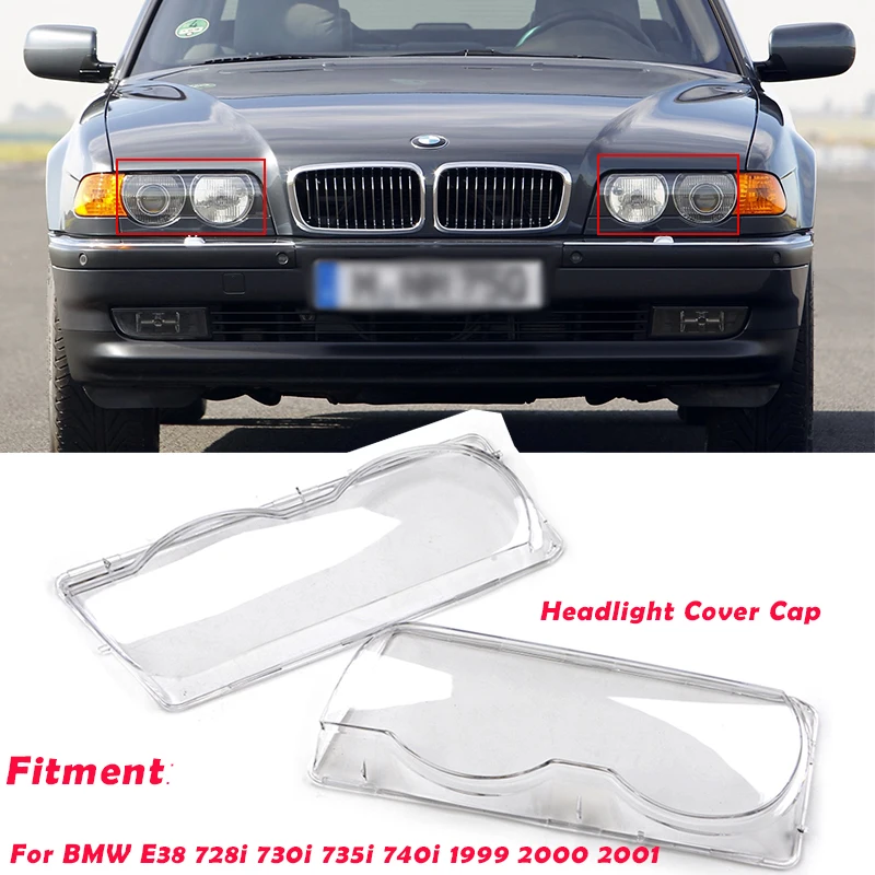 Car Headlight Cover Len Clear 4Dr Automobile Headlamp Head Light Cap
