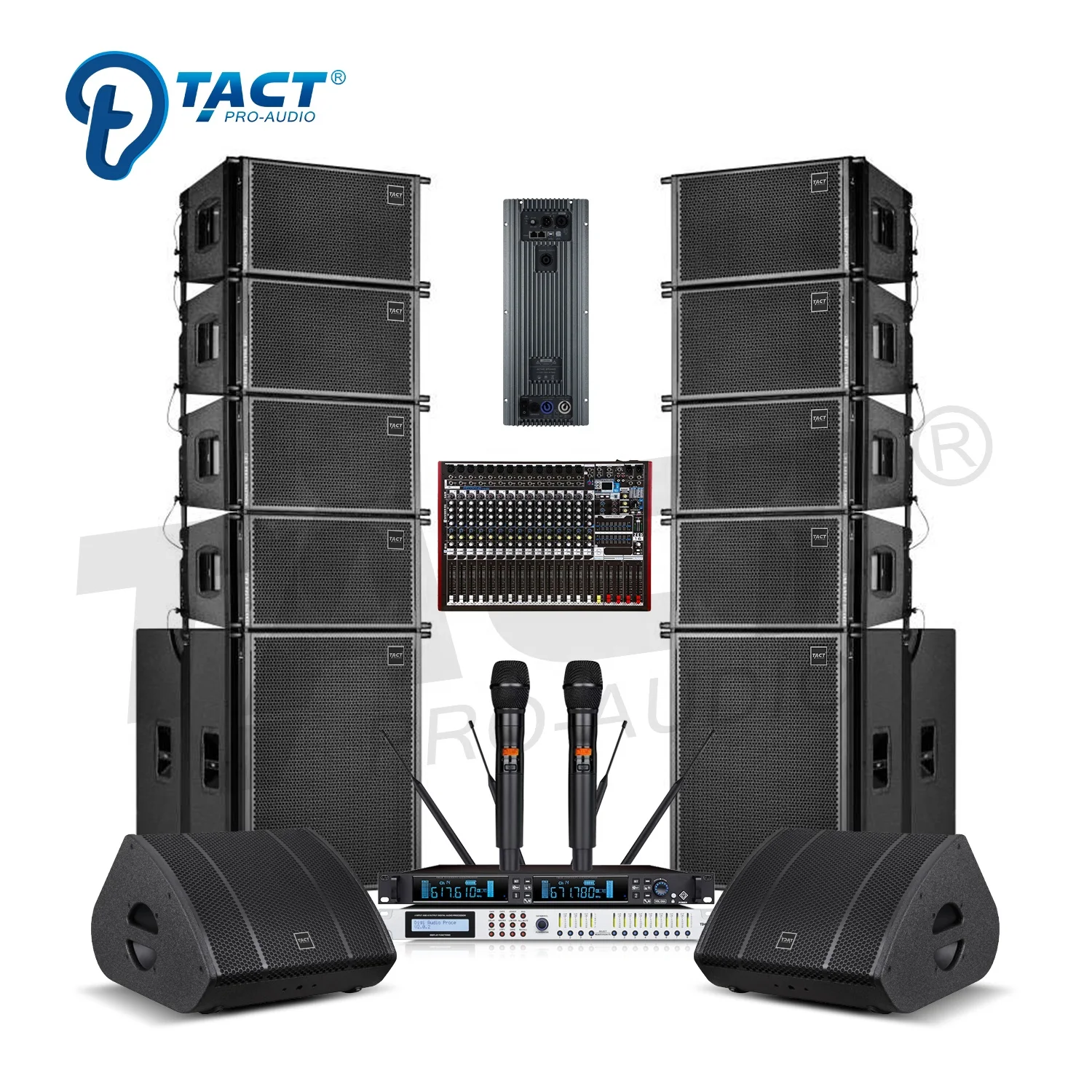 TACT Nueva llegada Altavoz activo con sistema de sonido Line Array ...