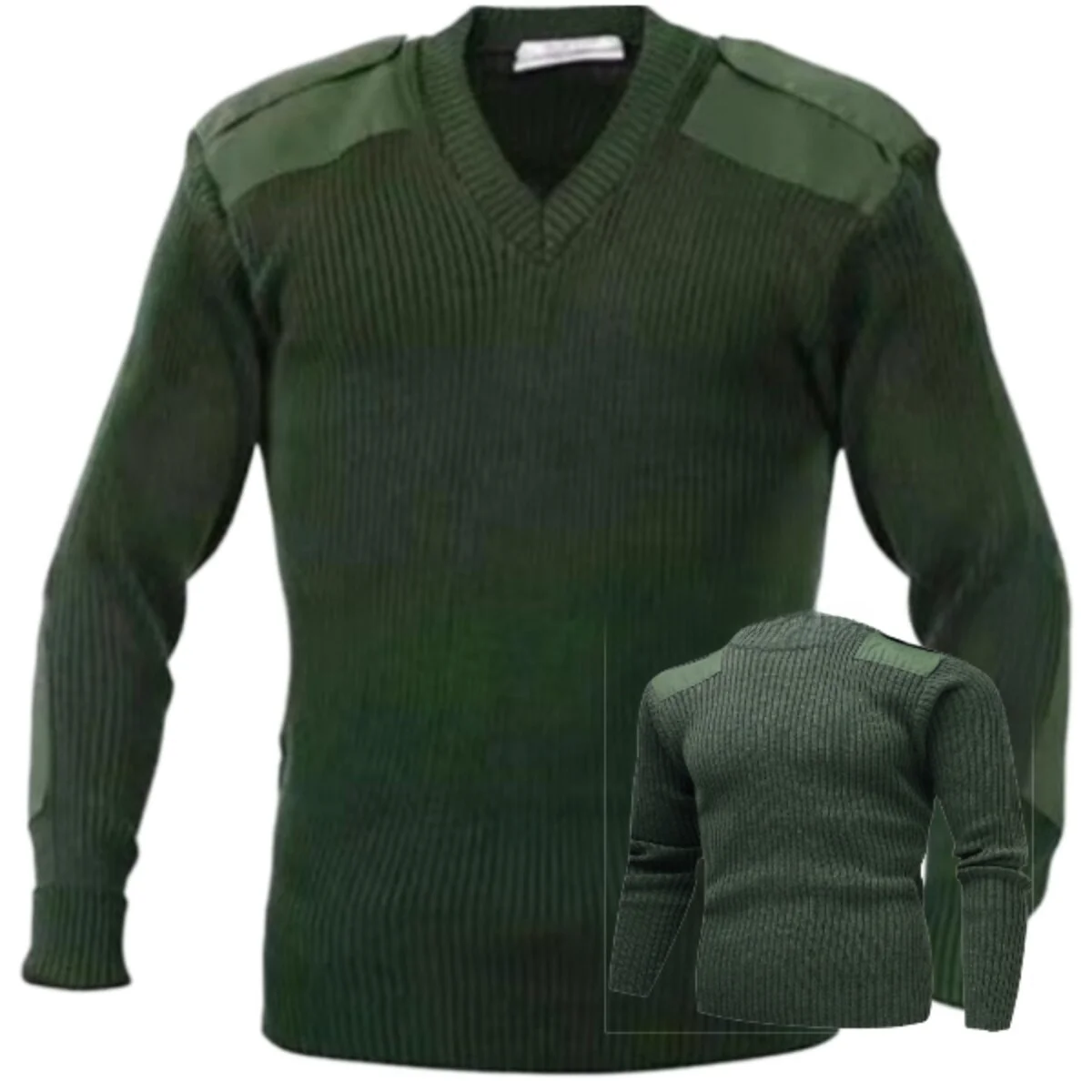 Men's V-Neck Knitted Sweater Wool Blend Long Sleeve Fashionable Slim Fit Warm Autumn Winter Top Cross-Border Style African La...