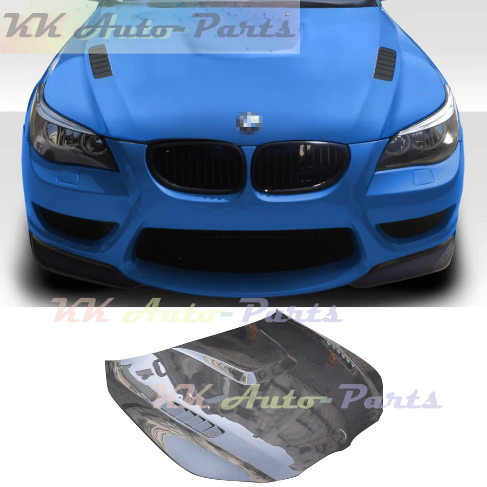 

For BMW 5 Series E60 E61 M5 2005-2010 Carbon Fiber Car Front Engine Hood Cover Bonnet Auto Tuning Body Kit