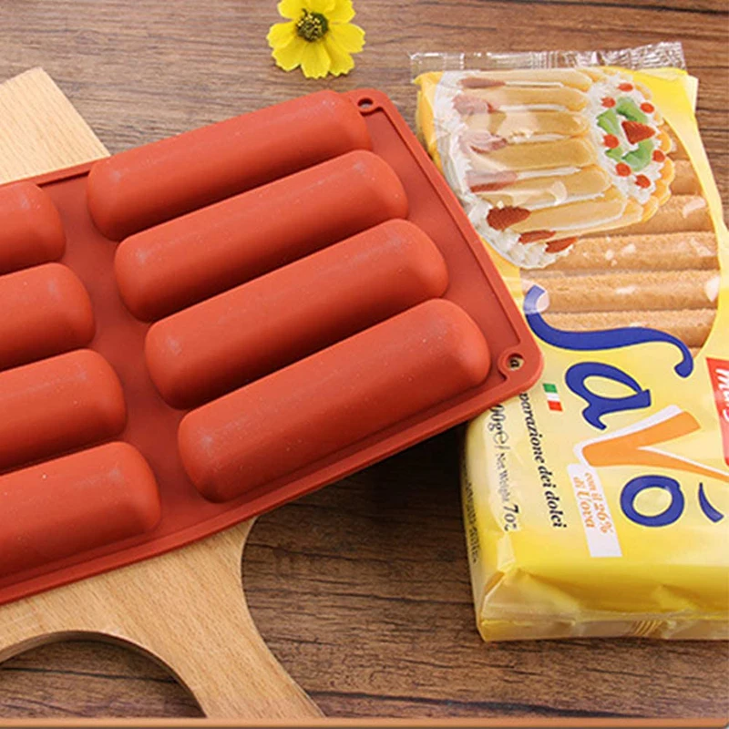 Фото Сковорода для торта Twinkie Eclair, форма для выпечки, форма для печенья в форме пальца, силиконовая палочка для льда, лоток для бутылки с водой, мыла, Chcolate Engery, форма для бара №5