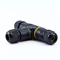 IP68 cable waterproof joint waterproof connector three-way branching device T-type outdoor rainproof wiring terminal LED wiring - Image 5