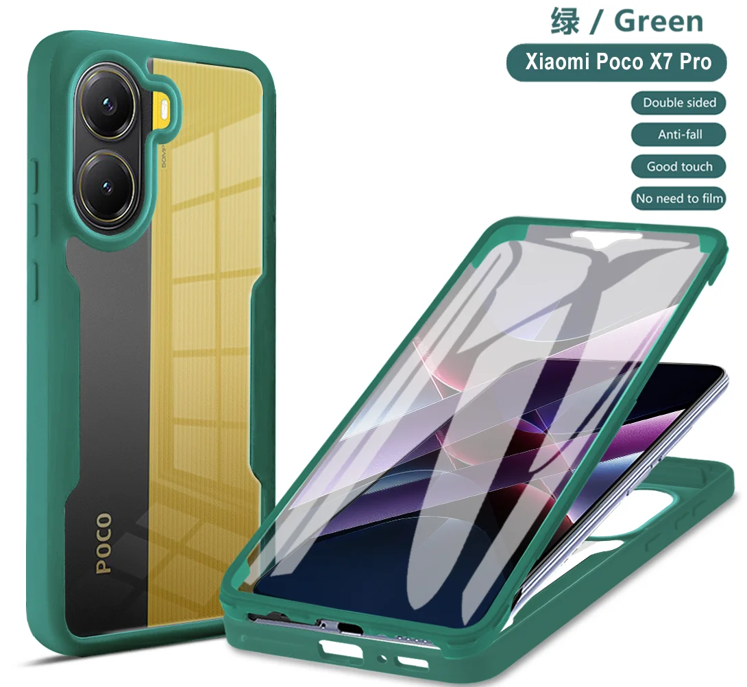 360° Full Coverage Protective Phone Case with Screen Protector and Camera Lens Guard