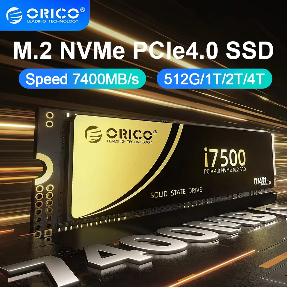 オリコ 1TB 2TB NVMe SSD PCIe 4.0 最大 7400MB/s M.2 NVMe SSD 2280