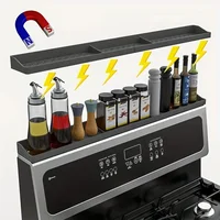 Stovetop Storage Solution Space-saving Solution Magnetic Stove Spice Rack Heat-resistant Organizer for Universal Stoves Non-slip 1