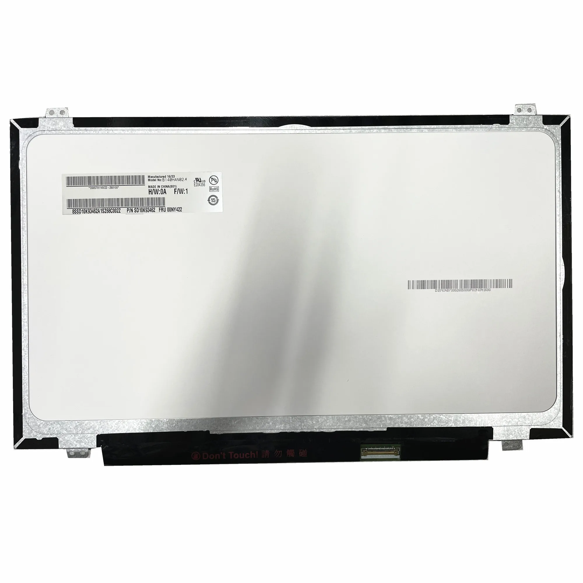 

B140HAN02.4 14,0 ''IPS ЖК-экран для ноутбука 1920*1080 EDP 30-контактный Fru: 00NY422