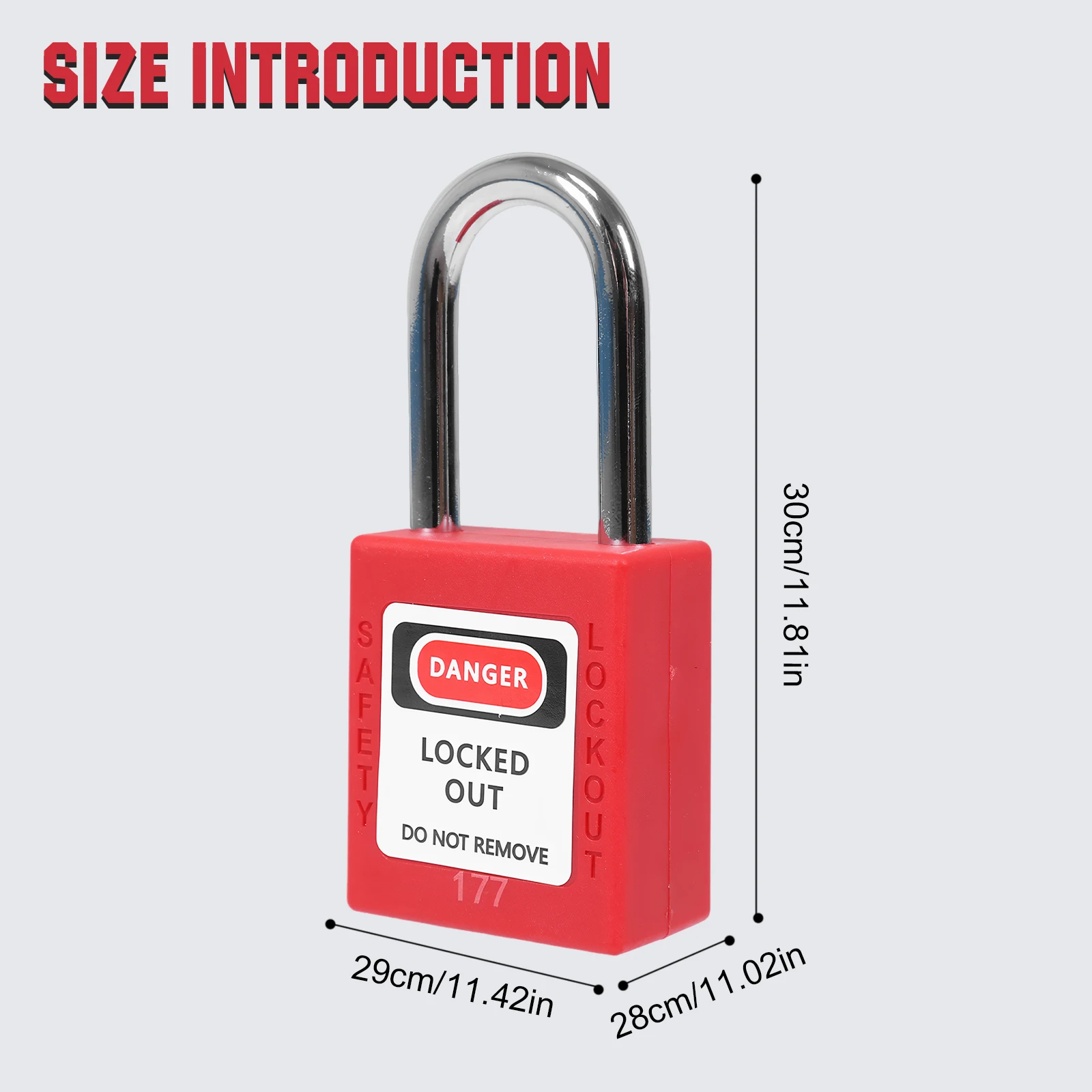 100 Loto Electrical Lockout Tagout Kit Safety Padlocks Different Keys 2 Per Lock Unique Numbered with Matching Tags