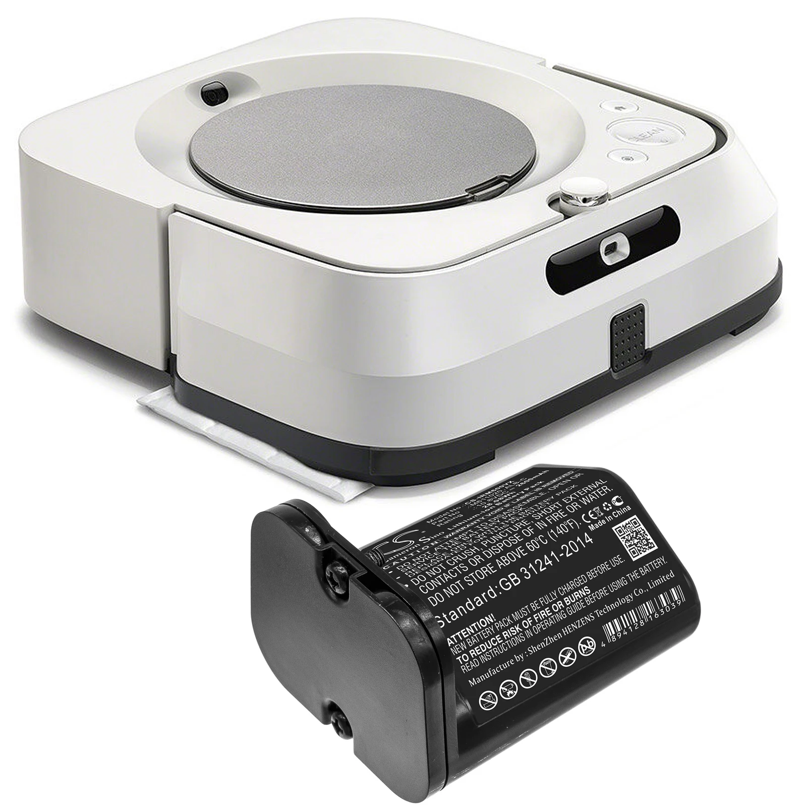 Batteria Per Aspirapolvere Per Irobot Braava Jet M6, Alb-C, M611020