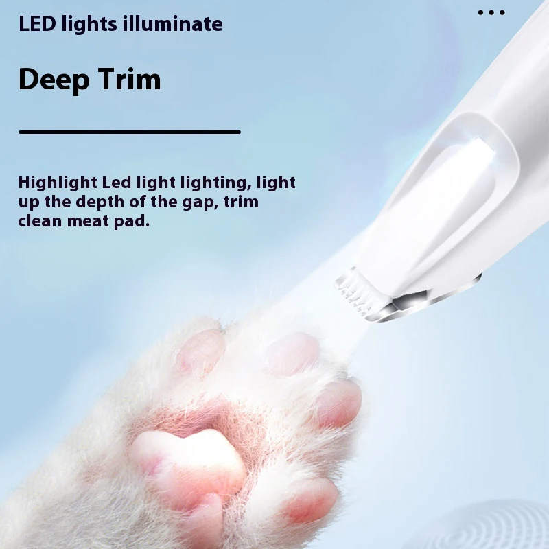 Waterproof Low Noise Pet Grooming Trimmer with LED Light Dog & Cat Hair Shaver for Face Ear Paw Hip and Foot hair trimmer,pet clipper,dog hair trimmer,pet hair trimmer,dog clipper