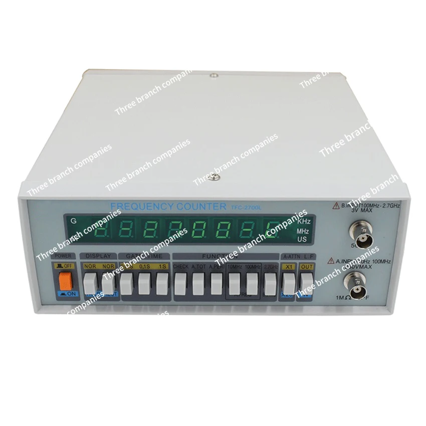 高精度多機能周波数計8-ledディスプレイ機器高解像度tfc-2700l-10hz-27ghz