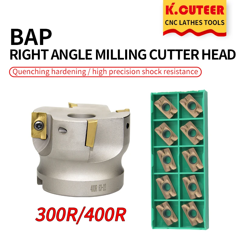 BAP 300R 63mm Milling Cutter For APKT 1135 Insert Lathe Face Mill 300R-63-22-6F 