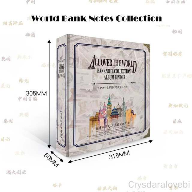 In tutto il mondo collezione di banconote raccoglitore per Album PCCB libro  di carta collezione di etichette a fogli mobili etichette per paesi del  mondo - AliExpress