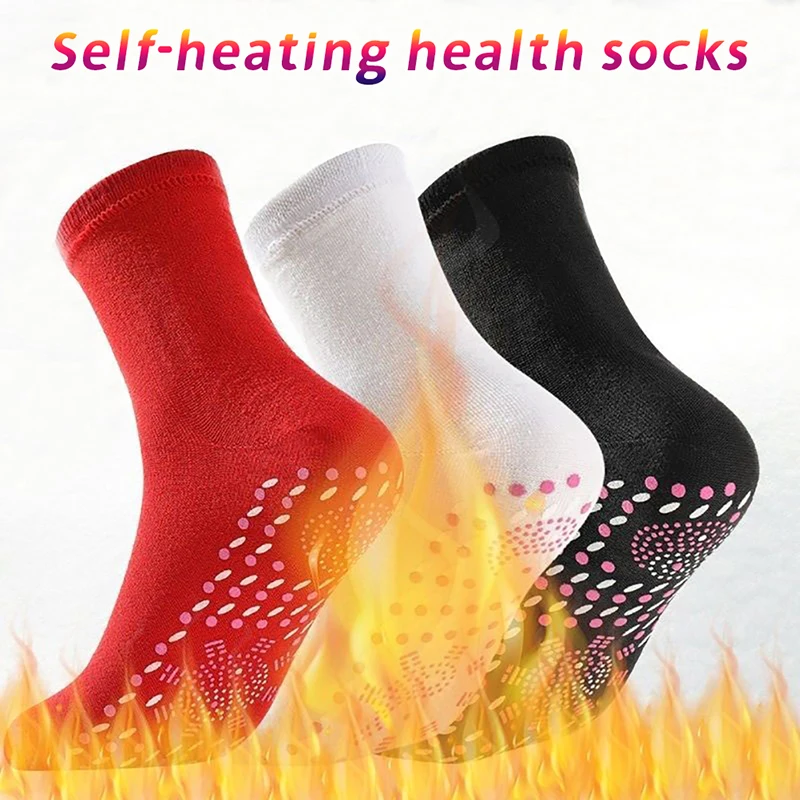 

Self-heating Socks Men Women Foot Massage Magnetic Therapy Health Heated Socks Non-slip Dots Relieve Tired Winter Warm Equipment