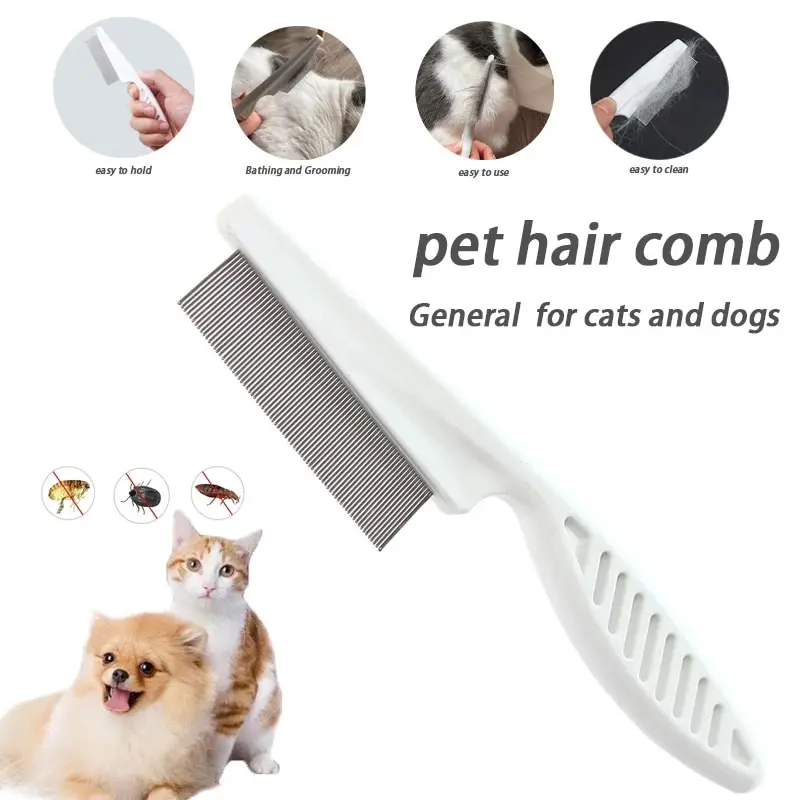 

Dog Grooming Flea Comb Pet Care Comb Cat Hair Brush Flea Removal Massage Comb Pet Grooming Portable Tools