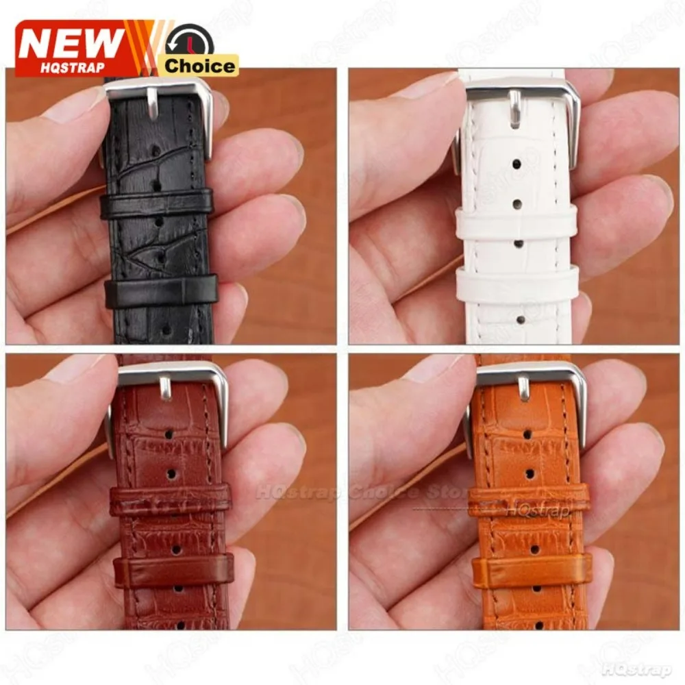 Premium Leather Watchband Keeper Rings - Watch Strap Hoop Loop Buckle Replacement Holder Accessories (2/4/6pcs)