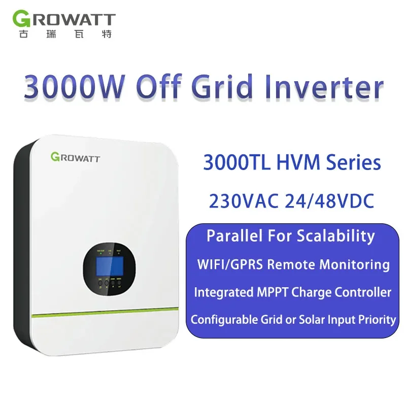 

Growatt 3000 Вт В переменного тока, однофазный автономный инвертор, быстрая доставка