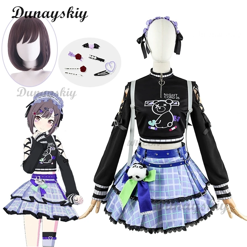 

Cosplay game Project Sekai Colorful Stage Shinonome Ena Cosplay Costume Wig Lolita Dress Halloween Party Outfit for Women bag