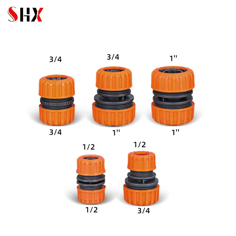 Hose Pipe Fitting Pipe Fitting Water Pipe Fitting Garden Hose Connector 1/2 3/4 1 Inch Pipe Coupler Stop Water Connector 32/20/16mm Repair Joint Irrigation System