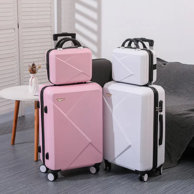 Ensemble de bagages valise de 14 pouces 20-28 pouces valise de grande capacité bagages à roulettes valise de voyage ensemble pratique pour le voyage 1