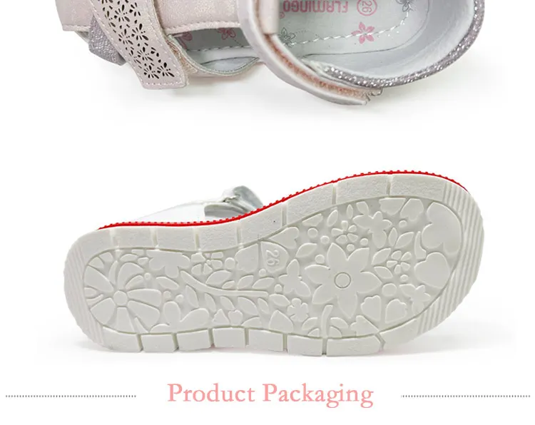 children's shoes for adults FLAMINGO 2022 Kids Sandals Double Hook&Loop Summer Sandals Cute Flower Print Arch Support Girls Toddler Sandals Children's Shoes children's shoes for sale