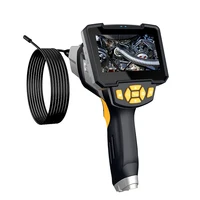 GXTWLSIX Industrial Endoscope Automotive Camera1080P HD Car Borescope Inspection Camera 4.3” IPS Screen Semi-Rigid Cable 1