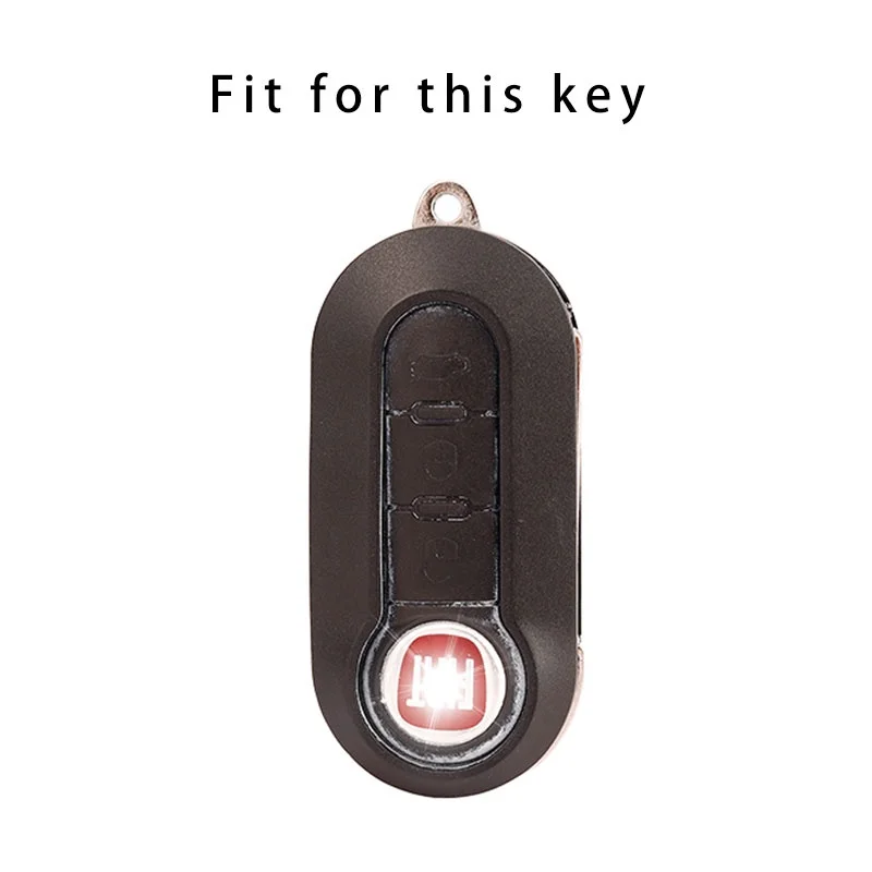 3-Button TPU Car Flip Key Case Cover - Premium Auto Shell Fob Accessory