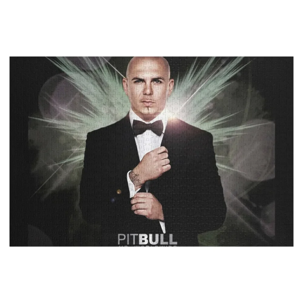 Pitbull Mr.Worldwide Jigsaw Puzzle Custom Gifts Wooden Name Custom Personalized Customized Gifts For Kids Puzzle
