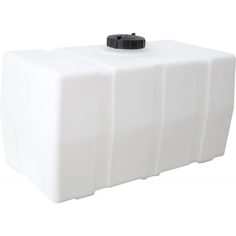

82123919 Horizontal Square Reservoir 50 gallon, Made In The USA, Poly Tank For Farming Water and Non-Flammable Liquids, Rust and
