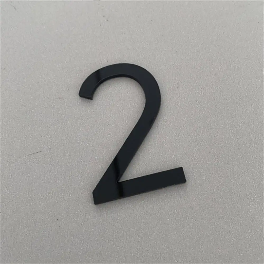 Description Picture 3 of itemSelf-adhesive 3D Numeral Plate Plaque Sign Gate Digits Number Tag Door Label Hotel 0 to 9 Plating Home Sign House Address Door