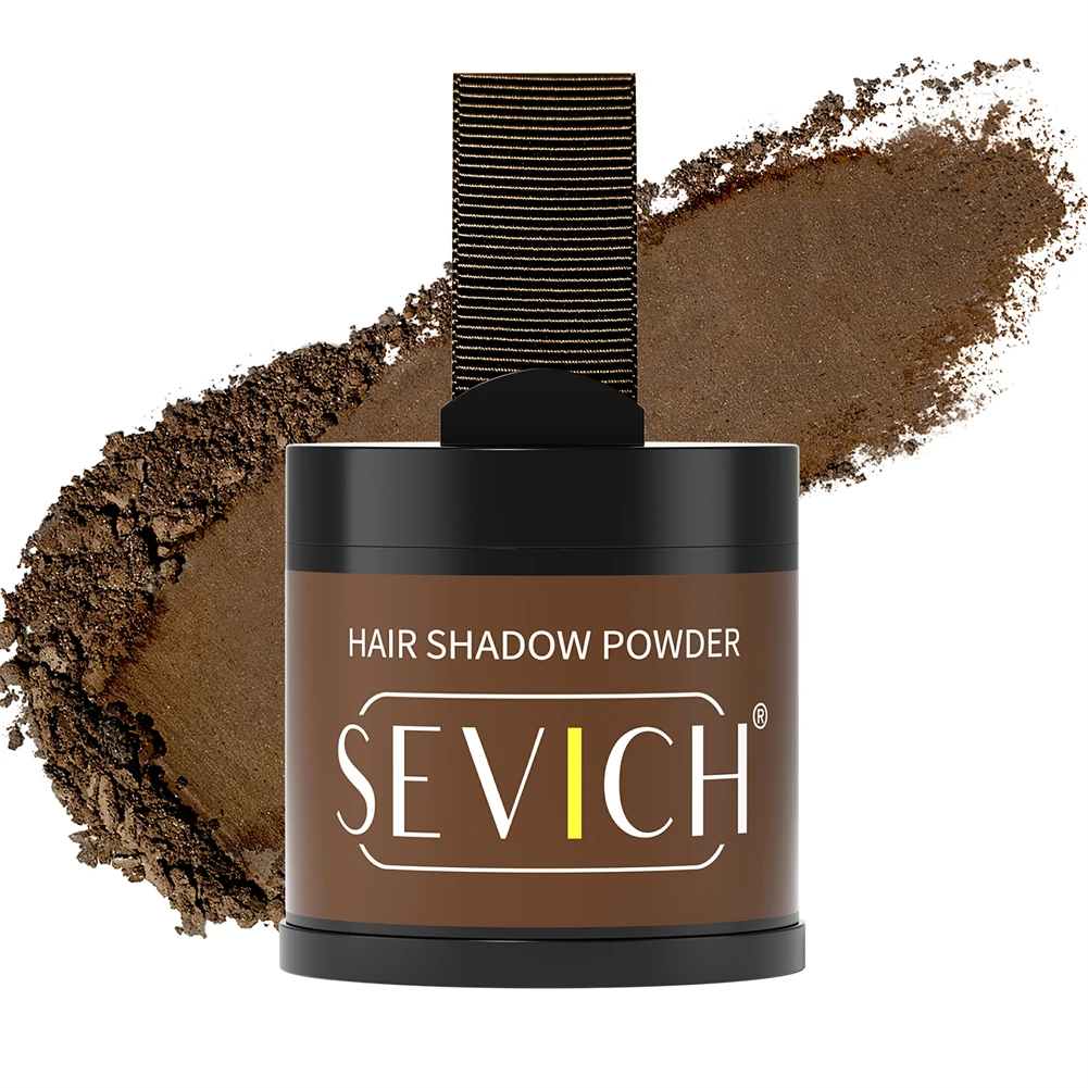 thumbnail image 1 of Polvo de sombra para la línea del cabello Sevich de 10 g, corrector de línea del cabello negro, cobertura de raíces, maquillaje natural instantáneo e impermeable., 1 of 5