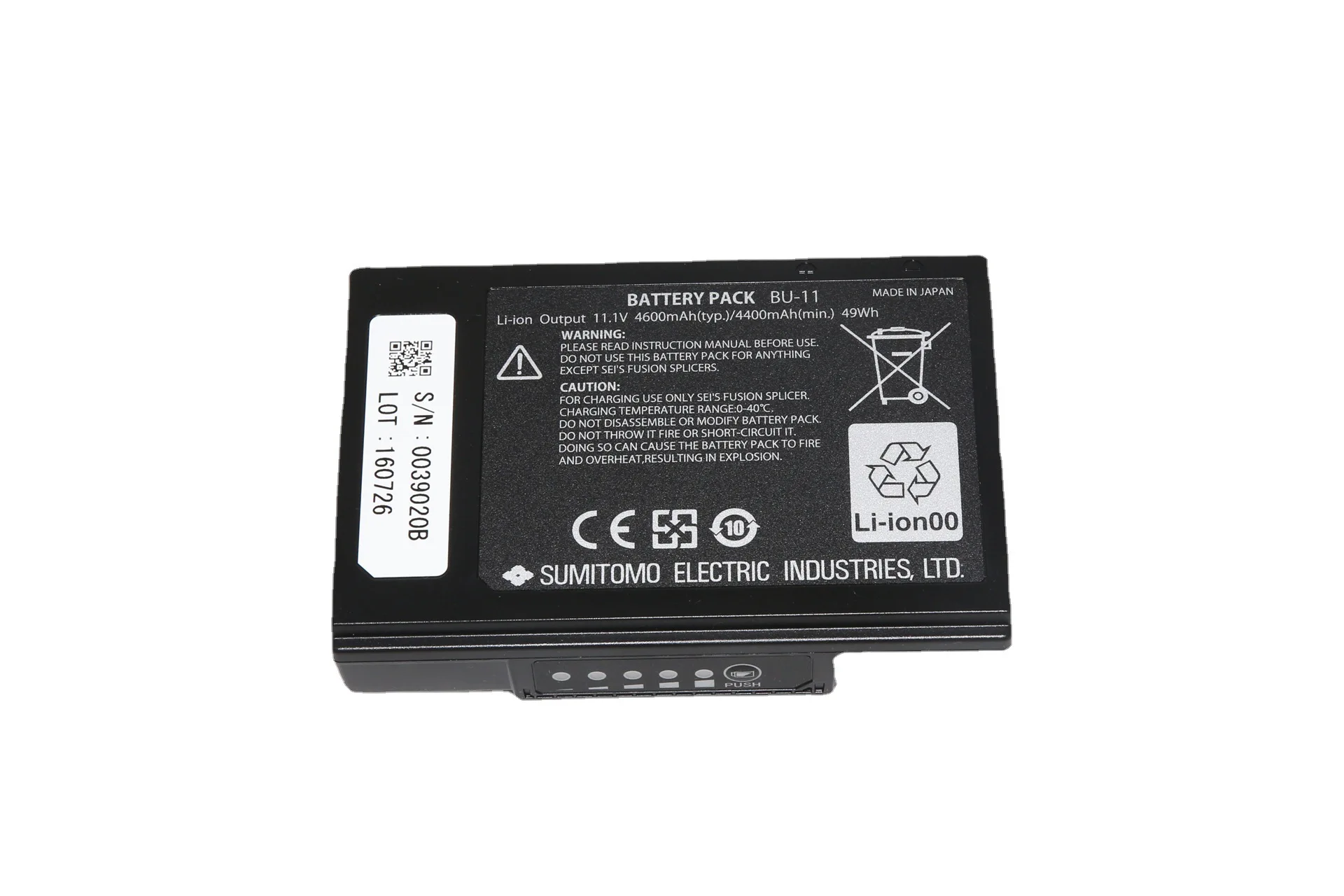 For Sumitomo fiber optic fusion machine battery BU-11 is suitable for T-81C, T-600C, T-81M