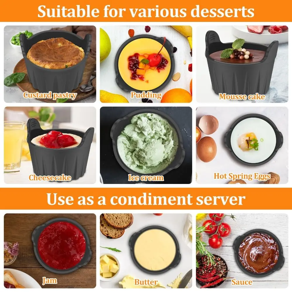 Air Fryer Egg Poacher Air Fryer Egg Moulds Silicone Poaching Cups Reusable Silicone Baking Cups Heat-Resistant Poacher