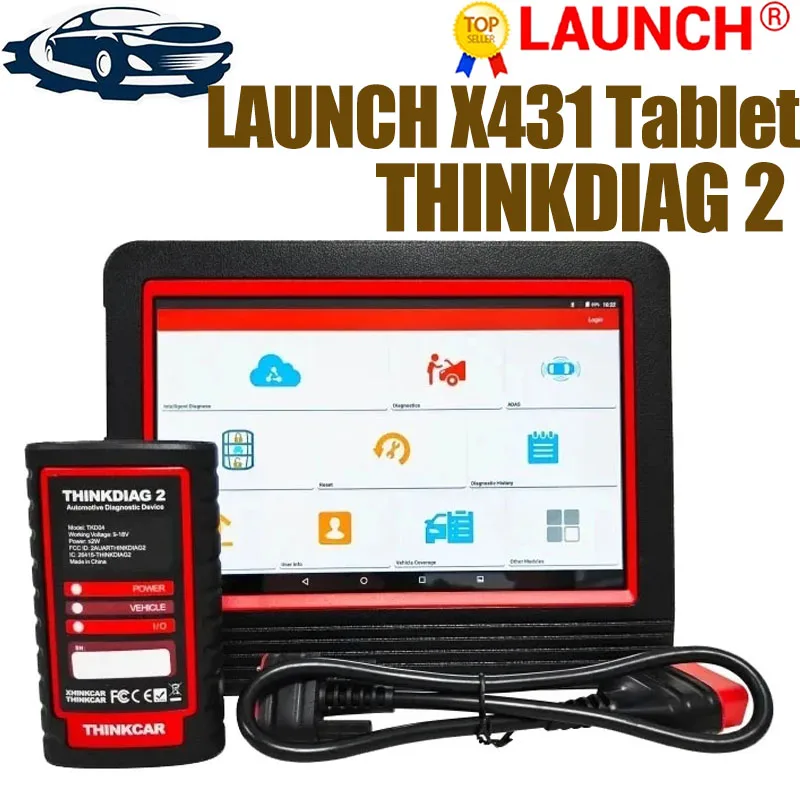 In Magazzino 2023 Nuovo Lancio Tablet X431 Con Thinkdiag 2 Supporta Can Fd Protocs Adattatore Bluetooth Con Tablet Pc Android Per D-Z