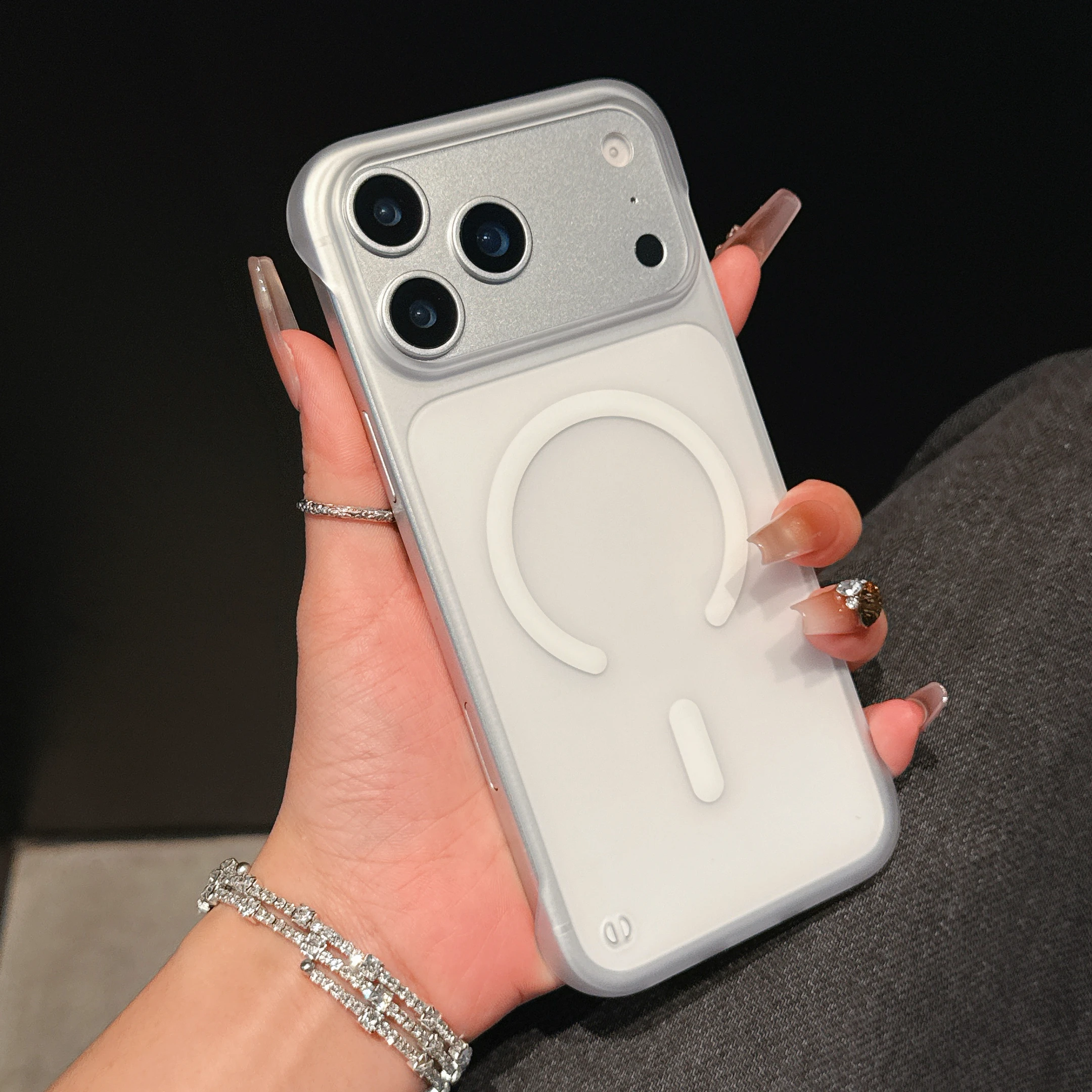 Ultra Thin Frameless Magnetic Matte Protection Phone Case