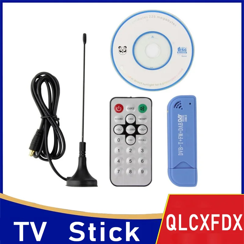Usb Tv Stick Ir Remote Digital Satellite Dab Fm Dvbt Rtl2832 Fc0012