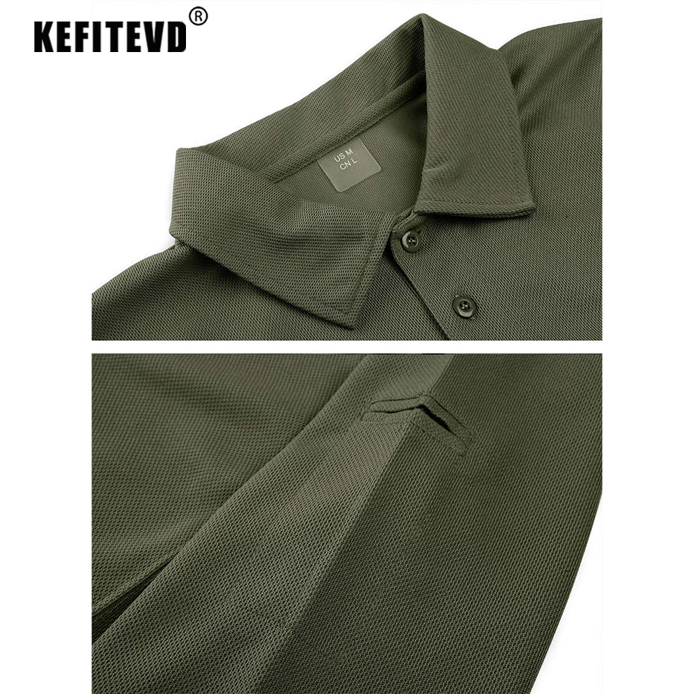 Mens T Shirts Fishing Shirts Men Long Sleeve Outdoor Polo Golf Hiking Camping Work