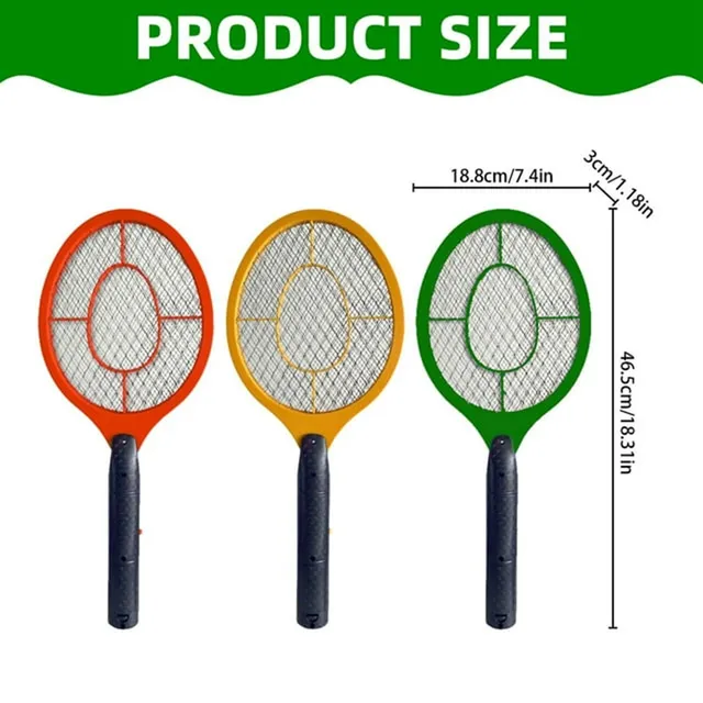 Electric Fly Insect Bug Zapper Bat Handheld Insect Fly Swatter Racket Portable Mosquitos Killer Pest Control For Bedroom Insects 2