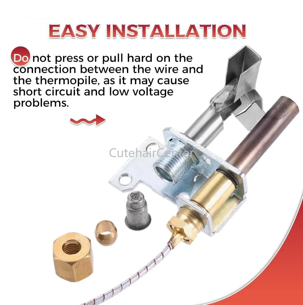 Pilot Burner gas burner nozzle 750 mv Thermopile Assembly Natural Gas & Propane Orifice fit For Cecilware Fryer Imperial Fryer Series VULCAN HART