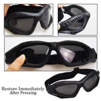 Nouvelles lunettes de moto lunettes de cyclisme élastiques CS lunettes de sécurité tactiques coupe-vent Anti-poussière lunettes de sport de plein air 3