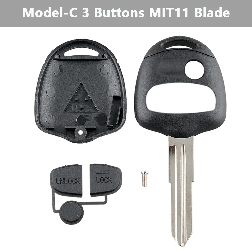 2 / 3 Buttons Car Remote Key Shell Case MIT8 / MIT11 Blade Fit Mitsubishi Lancer IV V VI VII VIII IX CT9A Key Case