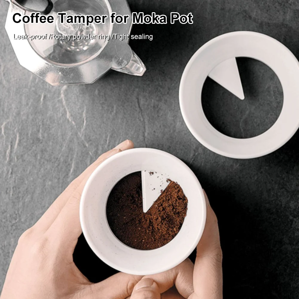 Tamper per caffè da 85MM 90MM per Moka Pot anello di dosaggio per polvere  rotante distributore di caffè livellatore strumenti per caffè Espresso -  AliExpress