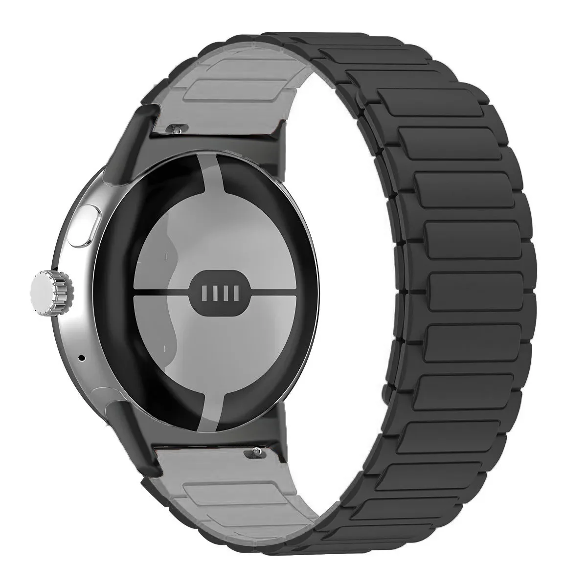 Magnetic Silicone Sport Replacement Strap Bracelet, 45mm/41mm,