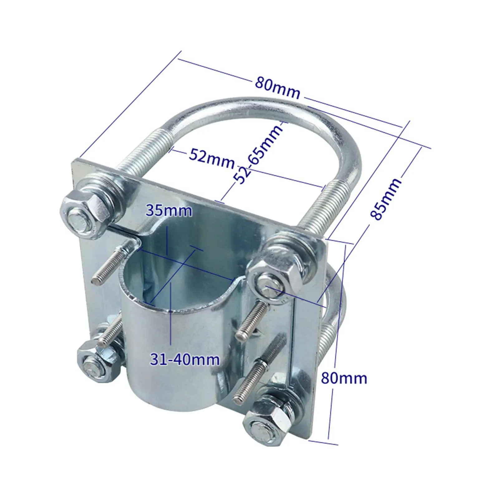 Montatura Telescopio Morsetto Per Albero Telescopico ROHN C1A - Per Tubi Da 1,25 Pollici, Compatibile Con Pali Push-up Morsetto Rohn C1a - Foto 6