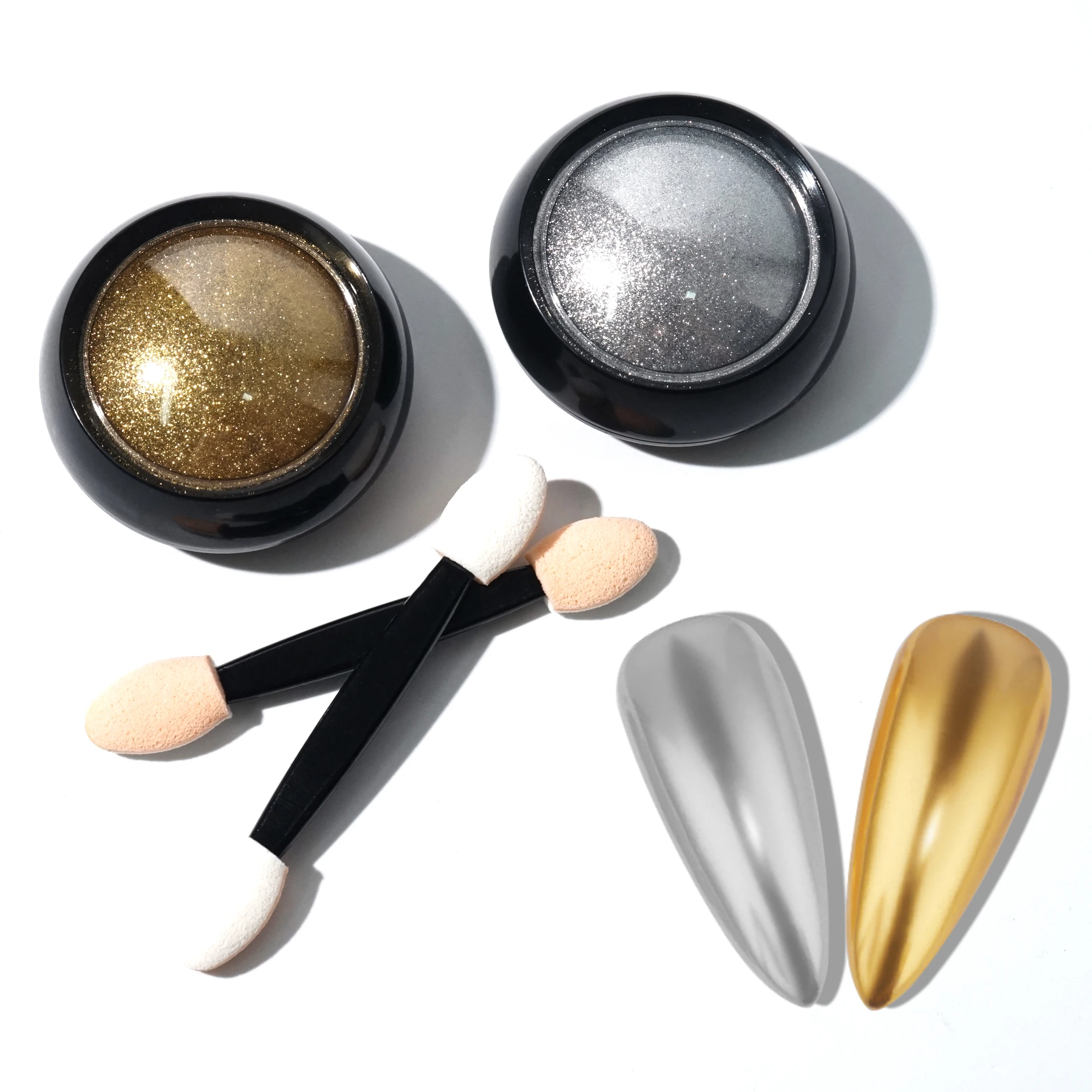 1pcs Magic Mirror Powder Gold Silver Chrome Nail Glitter Metallic Rubbing Dust Gel Polish Pigment Shinning Metal Manicure Decor